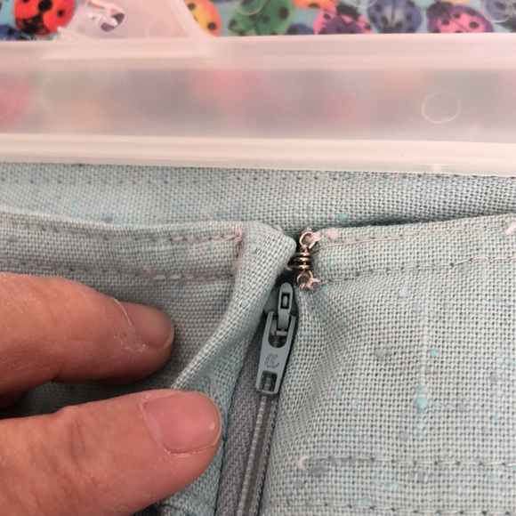 Mint Green Pleated Skirt Small - Picture 5 of 8